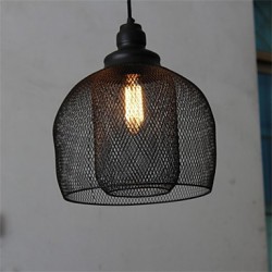 American Retro Birdcage Shape Iron Art Chandelier