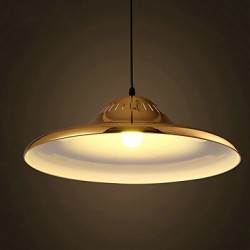 Country LED Gold Metal Pendant Lights Bedroom / Dining Room / Study Room/Office / Game Room / Hallway / Garage