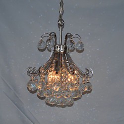 Max 40W Modern/Contemporary Crystal / Mini Style Electroplated Chandeliers / Pendant Lights Living Room / Bedroom / Dining Room