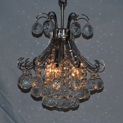 Max 40W Modern/Contemporary Crystal / Mini Style Electroplated Chandeliers / Pendant Lights Living Room / Bedroom / Dining Room
