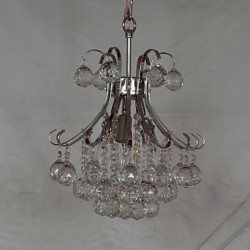 Max 40W Modern/Contemporary Crystal / Mini Style Electroplated Chandeliers / Pendant Lights Living Room / Bedroom / Dining Room