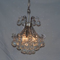 Max 40W Modern/Contemporary Crystal / Mini Style Electroplated Chandeliers / Pendant Lights Living Room / Bedroom / Dining Room