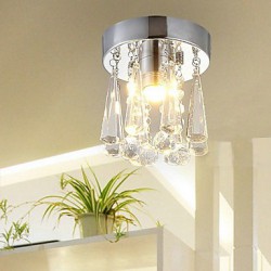 Modern Crystal 1 Lights Flush Mount In Crown Shape