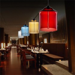 Retro Creative Single Head Glass Pendant Lamp Bar Bar Bar Cafe Restaurant In The Goldfish Bowl