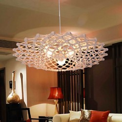 12W Vintage LED UFO Wood Chandeliers Living Room / Bedroom / Dining Room / Study Room/Office / Hallway