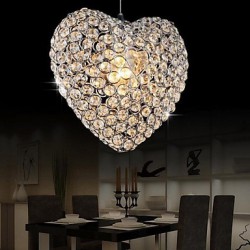 60W Modern/Contemporary Crystal Metal Pendant Lights Living Room