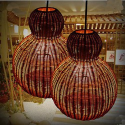 Hyacinth Rattan Chandelier