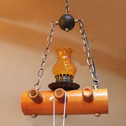 American Country Antique Bamboo Single Head Chandelier