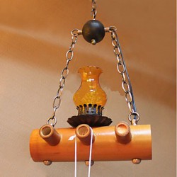 American Country Antique Bamboo Single Head Chandelier
