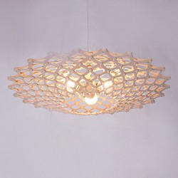 12W Vintage LED UFO Wood Chandeliers Living Room / Bedroom / Dining Room / Study Room/Office / Hallway