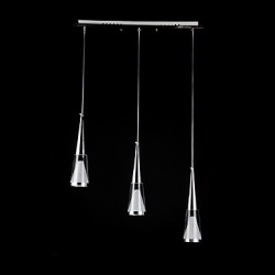 3 Lights Pendant Lights LED Modern/Contemporary Bedroom / Dining Room / Kitchen Metal