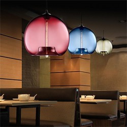 Retro Creative Single Head Glass Pendant Lamp Bar Bar Bar Cafe Restaurant In The Goldfish Bowl