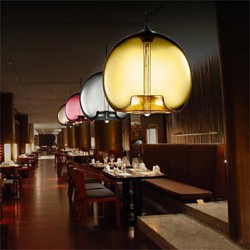 Retro Creative Single Head Glass Pendant Lamp Bar Bar Bar Cafe Restaurant In The Goldfish Bowl