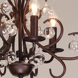 Max 40W Traditional/Classic Painting Metal Chandeliers Living Room / Bedroom
