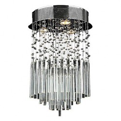 Max 50W Modern/Contemporary Crystal Electroplated Metal Flush Mount Living Room / Bedroom / Dining Room