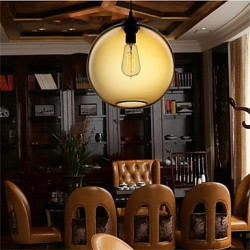 Retro Creative Single Head Glass Pendant Lamp Bar Bar Bar Cafe Restaurant In The Goldfish Bowl