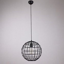 Mini Pendant Spherical Lamp,1Light,Painting Processing