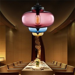 Retro Creative Single Head Glass Pendant Lamp Bar Bar Bar Cafe Restaurant In The Goldfish Bowl