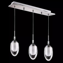 3W Modern/Contemporary LED Chrome Metal Pendant Lights Living Room / Bedroom / Dining Room / Kitchen / Study Room/Office / Kids Room