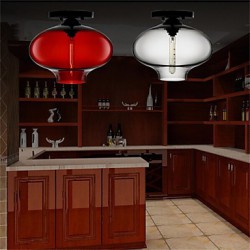 Retro Creative Single Head Glass Pendant Lamp Bar Bar Bar Cafe Restaurant In The Goldfish Bowl