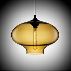 Retro Creative Single Head Glass Pendant Lamp Bar Bar Bar Cafe Restaurant In The Goldfish Bowl