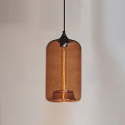 Bottle Design Pendant, 1 Light, Minimalist Iron Painting