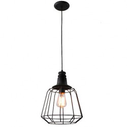 40w Rustic/Lodge / Retro / Country Mini Style Painting Metal Pendant Lights Dining Room / Study Room/Office / Game Room / Garage