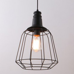 40w Rustic/Lodge / Retro / Country Mini Style Painting Metal Pendant Lights Dining Room / Study Room/Office / Game Room / Garage