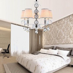 New Fabric Chandelier 5 Light Modern Minimalist High-Grade Lamp 110V or 220V