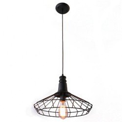 40w Rustic/Lodge / Retro / Country Mini Style Painting Metal Pendant Lights Dining Room / Study Room/Office / Game Room / Garage