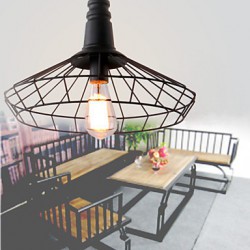 40w Rustic/Lodge / Retro / Country Mini Style Painting Metal Pendant Lights Dining Room / Study Room/Office / Game Room / Garage