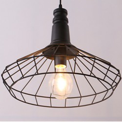 40w Rustic/Lodge / Retro / Country Mini Style Painting Metal Pendant Lights Dining Room / Study Room/Office / Game Room / Garage