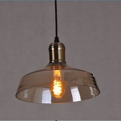 Simple Retro Industrial Glass Pendant Lamp