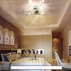 3 Modern/GDNS / Globe Crystal / LED / Bulb Included Chrome Metal ChandeliersLiving Room / Bedroom / Dining Room / Study