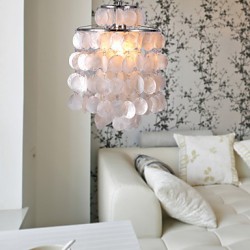 Max 60W Modern/Contemporary Mini Style Chrome Pendant Lights Living Room / Bedroom