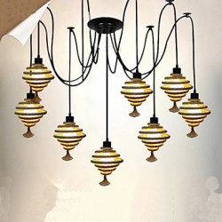 The Nordic Country Retro Honeycomb Chandelier Chandelier lamp The Heavenly Maids Scatter Blossoms. personality