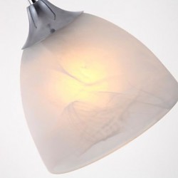 Modern PVC Wine Cup Oblong Canopy Pendant Light with Three Light