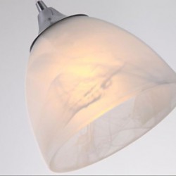 Modern PVC Wine Cup Oblong Canopy Pendant Light with Three Light