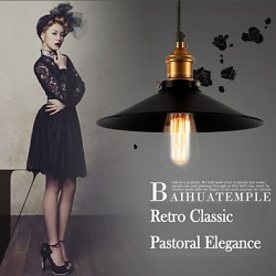 European Style Retro Classic Pendant Lights Dining Room Metal Art Droplight Give 40w Bulb Diameter 36CM
