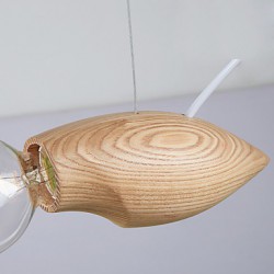 28*8CM Artistic Individuality Creative Contracted Restoring Ancient Ways Of Wood Bees Droplight Lamp LED