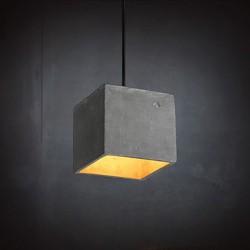 E27 220V 18*15CM 15-20㎡Contemporary And Contracted Personality Retro Cement Pendant Lamp Led Light