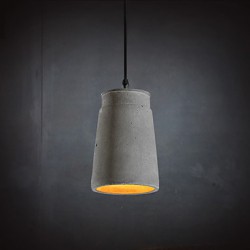 E27 220V 20*12CM 15-20㎡Contemporary And Contracted Personality Retro Cement Pendant Lamp Led Light