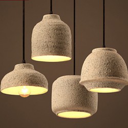 E27 19*16CM 15-20㎡Nordic Creative Arts, The Color Sand Ceramic Chandeliers Lamp Led Light