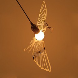 50cm Creative Modern Fashion Decoration Stainless Steel Bird Bird Droplight Lamp LED