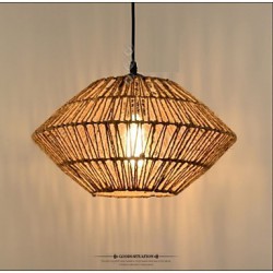 Vintage Rope Made Pendant Light with One Light
