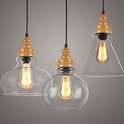 220V 10*20CM 5-10㎡Northern American Creative Wood Grain Crystal Lamp Restoring Ancient Ways Lamp Led Light
