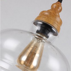 220V 10*20CM 5-10㎡Northern American Creative Wood Grain Crystal Lamp Restoring Ancient Ways Lamp Led Light