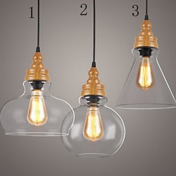 220V 10*20CM 5-10㎡Northern American Creative Wood Grain Crystal Lamp Restoring Ancient Ways Lamp Led Light