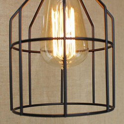 American Rural Industry Contracted Single Head Of Creative Small Hob Iron Chandelier