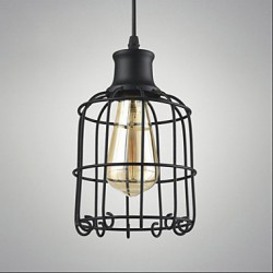 Edison Vintage Light Pendant Lamp Fixture Chandelier Cage Lampshade